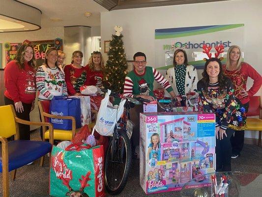 Angel Tree donation to Boys and Girls Homes of NC