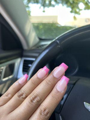 pink french tips