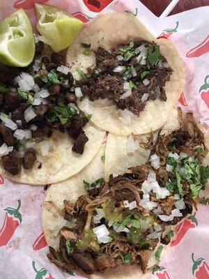 Clockwise from left: asada, barbacoa, piernasx2