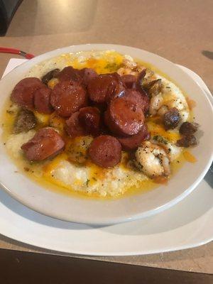 Loaded Shrimp and grits