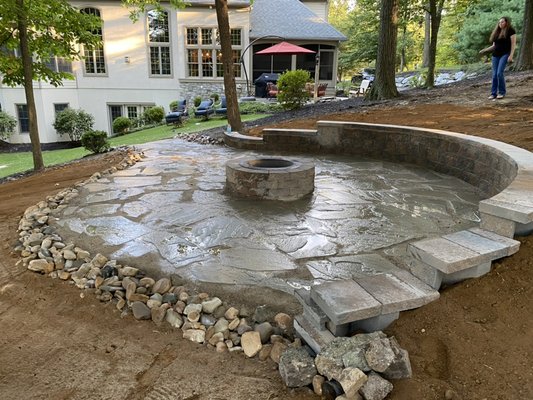 Natural stone patios