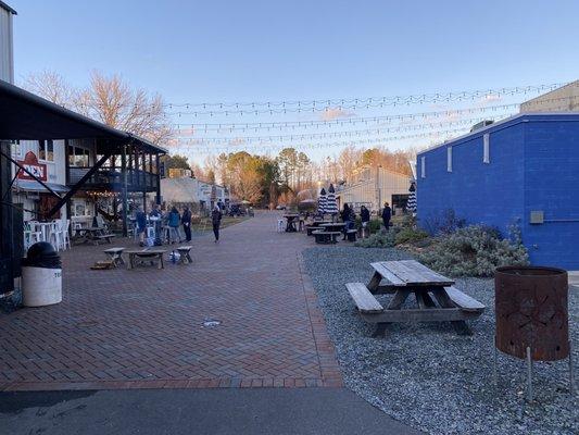 Outdoor dining, sipping and relaxation area.