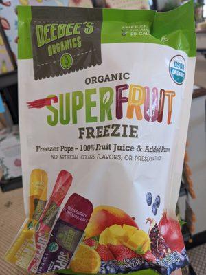 Yum! Organic freeze pops