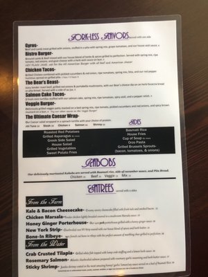 Menu side 2