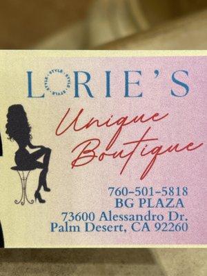 Lorie’s Unique Boutique