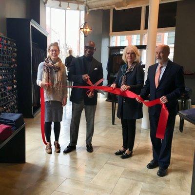 Ribbon Cutting, Oct 2019. with Downtown Troy BID & City of Troy Officials