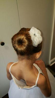 Flower girl bun