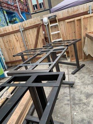 Fabricating Custom Tables for a Local Restaurant