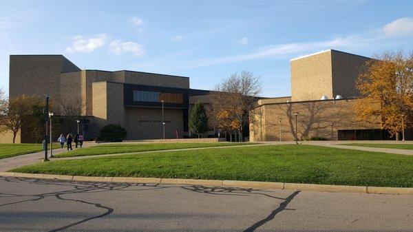 Facade for Potter Center