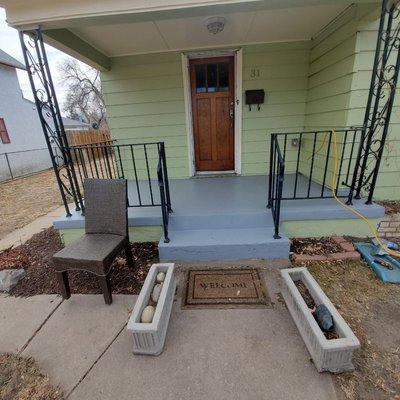 Concrete porch repaint