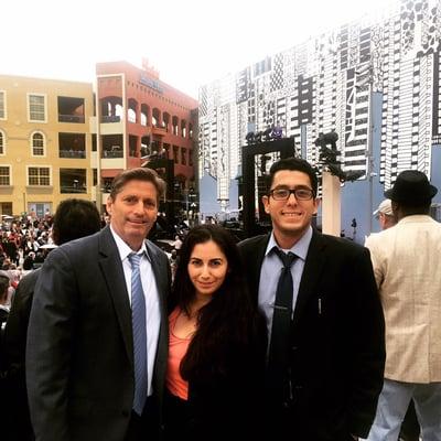 Patrick Stark, Cassandra Borjon, and George Rios at the Horton Plaza Grand Opening.