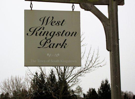 It's West Kingston Park in the town of South Kingstown.