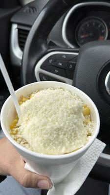 Mexican corn in a cup