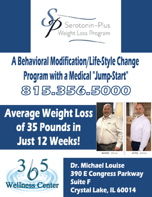 For more information on our new Weight Loss Program please contact us at 815.356.5000!