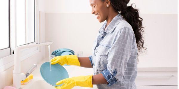 Can't wash another dish?  Leave it to us.  We've got your back with dishwashing services.