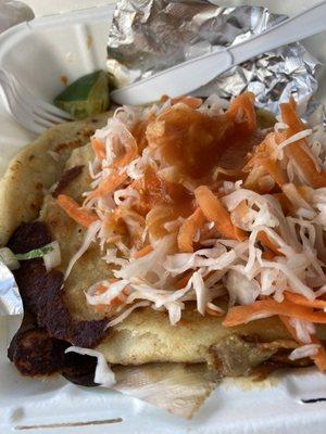 Pupusas with slaw