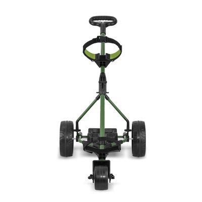 HB Scout electric golf trolley in green.