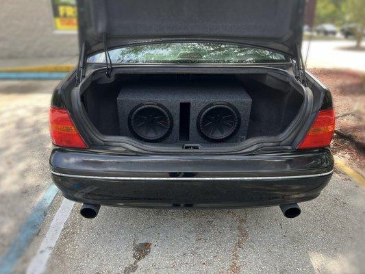 12" Kicker CompR Subwoofers, Ported Box