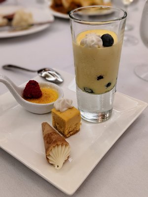 Assorted desserts from the dessert table. UNC Ophthalmology holiday party.