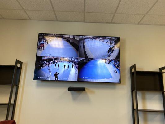 upstairs in parent lounge