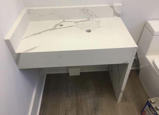 Hand built Quartz Vanity