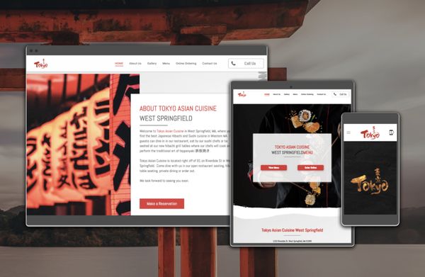 Tokyo Asian Cuisine web design by The Stack Group