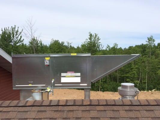 Make-up Air Unit and Exhaust Fan on a Church