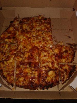 Bbq chicken thin crust