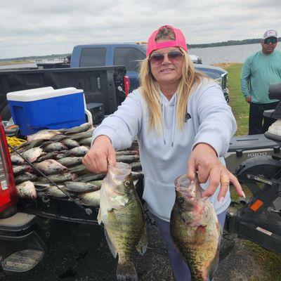 Crappie caught at Lake Fork with guide Jordan Sanders!