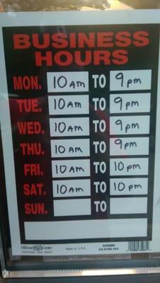 Business hours