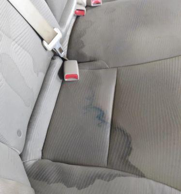 Interior stains on cloth seats