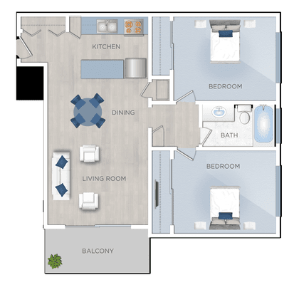 Del Rio Apartments in West Los Angeles, CA, offering studio, one and two bedroom apartments for rent in West Los Angeles.