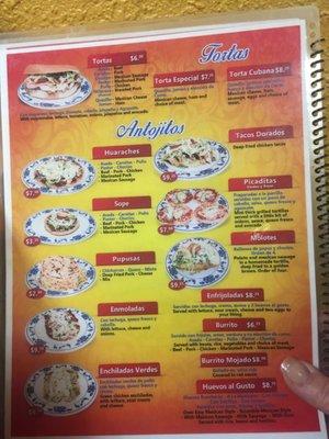 Interesting menu