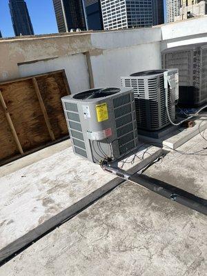 Condenser relocation