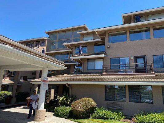 Window Washing Retirement Home