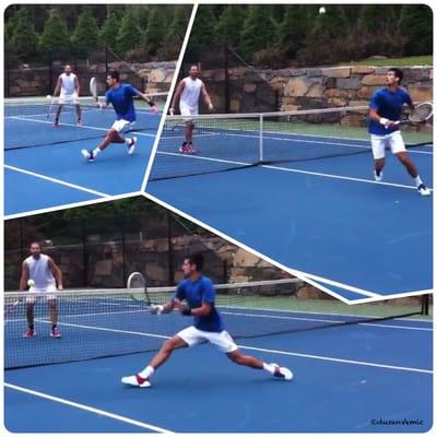 http://youtu.be/DWoNk_fH6fs      Skills practice with Novak Djokovic