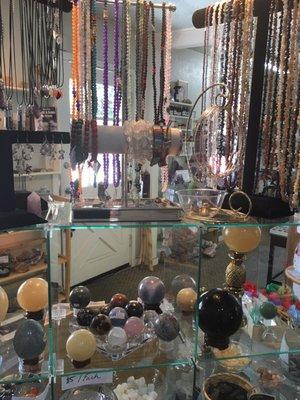 Jewelry and stones in various shapes. Love this store to get gifts