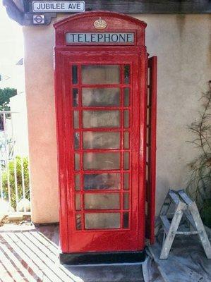 Painted phone booth in Coronado