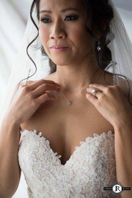 Bride Monica 5/20/17 Makeup & Hair Bridal Brigade J.R. Owen & Company