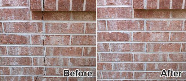 Brick repair also know as truckpointing