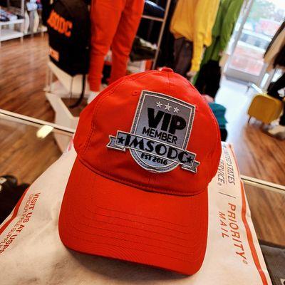 ImSoDC VIP Member adjustable nylon cap with reflector design.