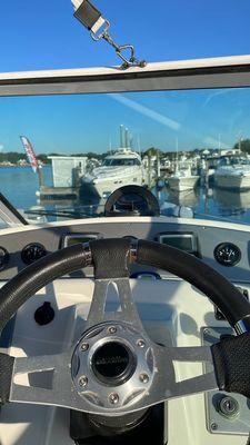 On the dock