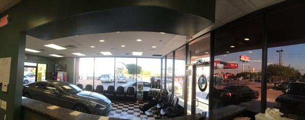 Inside Elite AutoHaus Showroom