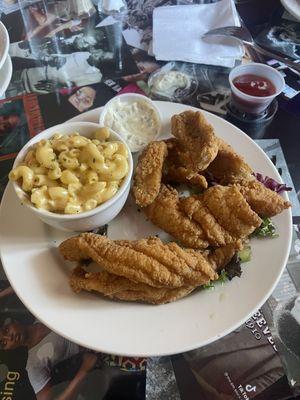 Fried Catfish w/ Mac & Cheese