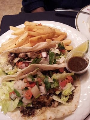 Jerk chicken tacos