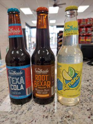 We carry sodas from Southside Craft Soda