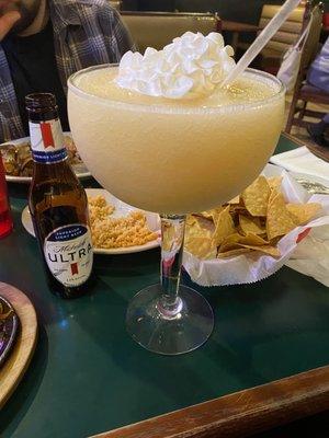 Large peach daiquiri