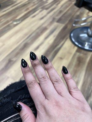 Amazing nail shape.