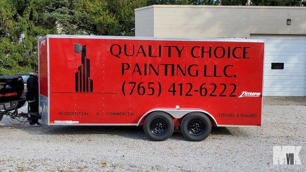 Lettering for local painting company.