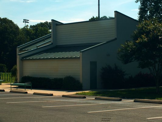 A view of the neighborhood center.  It can be rented for events.